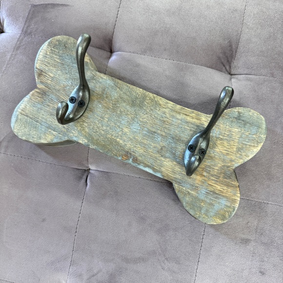 Dog Leash/Accessories Hook Wall Mounted Dog Bone Plaque - Picture 1 of 2